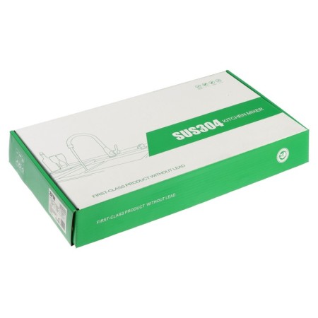 Kitchen mixer Zein Z3734, single -leaf, pour height 27 cm, satin-10