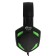 Ritmix RH-560M Gaming headphones, game, full-size, microphone, 3.5mm, 1.8 m, black and green
