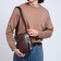 Male bag, brown color