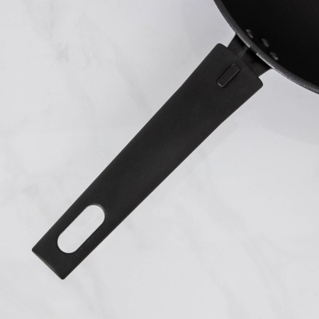 Pan Wok, D = 24 cm, removable handle, anti -stick coating, black color-3