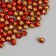 Decor for creativity Plastic "Ball with faces. Golden red" set 30 grams d = 0.6 cm