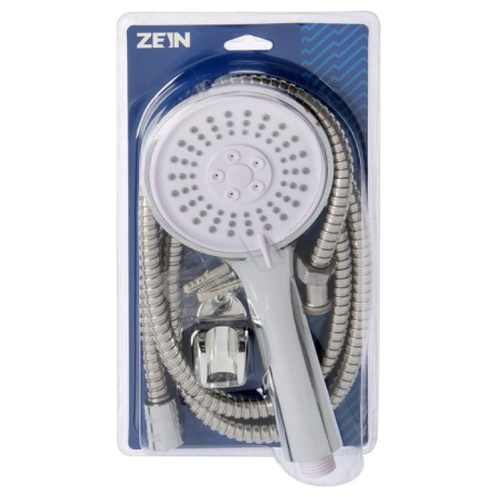 Shower Set Zein Z3094, hose 150 cm, nuts, holder, watering can 3 modes, chrome-10