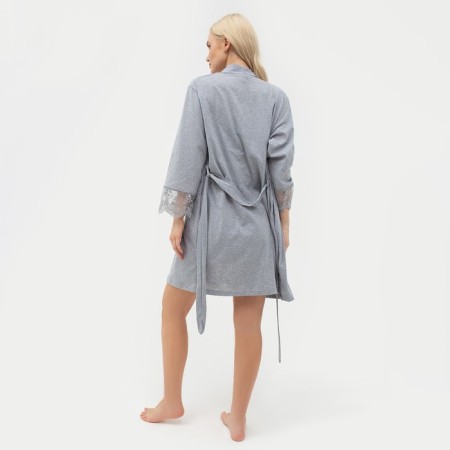 Female set (robe, shirt) KAFTAN, p. 40-42, gray-3