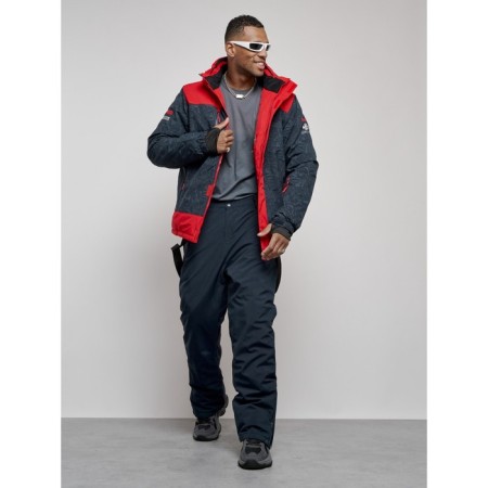 Male ski suit, size 52, dark blue color-14