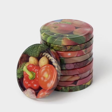 Canning cover, screw, TO-100 mm, packaging 10 pcs, color mix