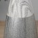 VAZA Ceramics Table "Brigham" Barrel, Diam. Overf.- 4cm, H-24.5x12 cm, white-gray