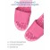 Slippers with a massage effect, open nose, size 42-43, fuchsia color