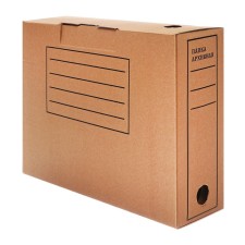 Archive box with A4 valve, calligrata, 100 mm, up to 900 l, microhofrocarton, brown