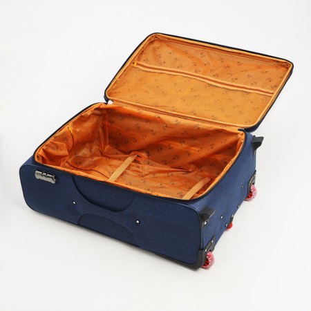 Big suitcase 28 ", a lightning department, code castle, 3 wheels, 2 external pockets, blue color-8