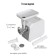 JVC JK-MG125, electric, 1800 watts, reverse, 2 lattices, white
