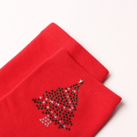 Women's socks, red color, rr 36-40-1
