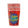 A one -time paper glass "Happy Birthday" a web, 250 ml. (set 6 pcs)