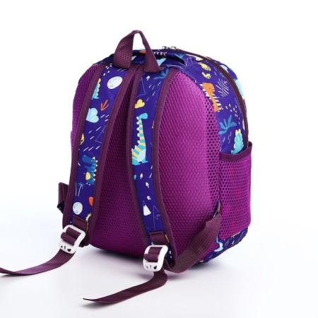 Baby backpack on lightning, 3 outer pockets, purple color-5