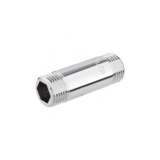 Удлинитель AQUALINK, 1/2" x 150 мм, наружная резьба, латунь с хромовым покрытием