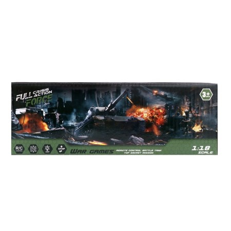 Radio -controlled “Victory” tank, works on batteries, green color-9