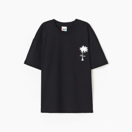 T -shirt for a boy, color black, height 140 cm