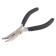 Mini curved long tundra, nickelled, rubberized handles, 125 mm