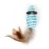 A toy for cats "Mouse-Grandmoshka", 7 cm, blue and white