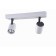 Lexi lamp, 2x35W GU10, white color, graphite