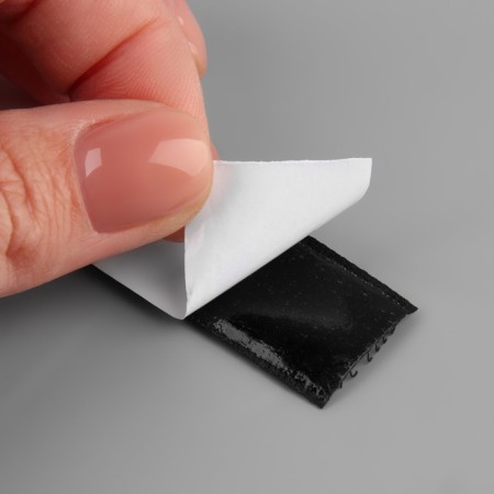 Velcro "hook", on a glue base, 20 mm × 25 ± 1 m, black color-6