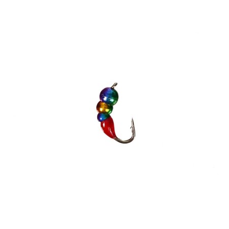 Mormyshka Wolfram Marlin’s Murash No. 2, 3.5 mm, 0.65 g, color gasoline, 10 pcs