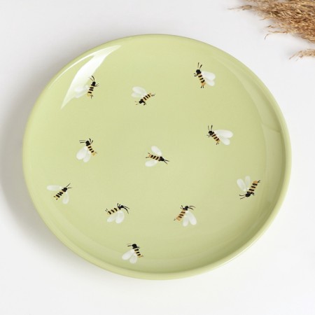 Pskov small plate 24x3cm, the aroma of summer-3