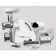 Meat grinder Electric Kam-P2U 303-02 "Assistant", reverse, 1500 watts, 9 nozzles, white color