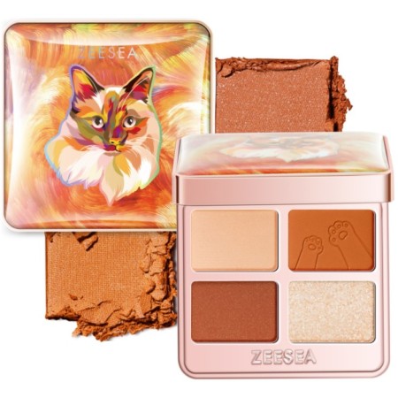 Eye Eye Zezea Tipsy Kitty Eyeshadow Quad, tone 05, 3.5 g