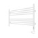 Towel electric heated Laris Olivia ChK8, 800x500 mm, 8 crossbars, right, white