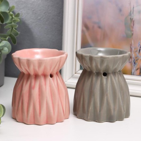 Aroma lamp ceramics "City. Romb" MIX 9x7.2x7.2 cm-1