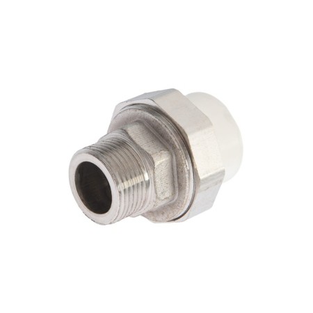 Combined Zein, polypropylene, American, external thread, d = 25 mm x 3/4 "