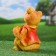 Garden figure "Bear Hello", light, 19 × 20 × 25cm