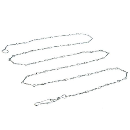 The tiery twisted zoonics chain, 2 mm, 2.5 m with carbine