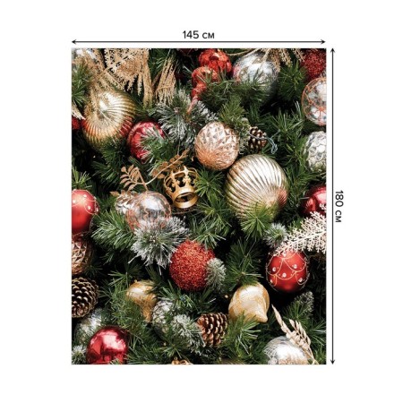 The tablecloth "Festive decoration", rectangular, oxford, size 145x180 cm-1