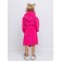 Baby robe, height 104 cm, fuchsia color