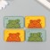 Decor for creativity claims. suede "joyful frog" mix 5.5x3.4 cm