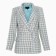 Jacket tweed double -breasted mist p. 42, blue