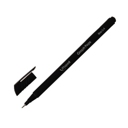 Handle capillary Graph Peps, black, node 0.4 mm, ergonomic zone of girth-2