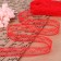 Capricon lace, 20 mm × 10 ± 1 m, red color