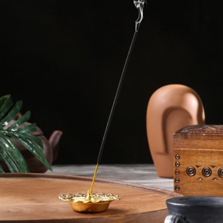 Top for any incense "Friendship", golden, 2.3x7 cm-3