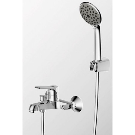 Bravat ECO 7F611147C-B bath mixer, with short surge and shower watering can