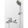 Bravat ECO 7F611147C-B bath mixer, with short surge and shower watering can
