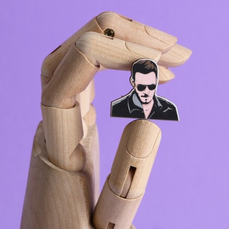 Wooden icon "Catch on my door", 3.2 x 2.8-3