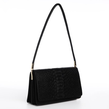 Bag Women's Baget on the valve, black color-3