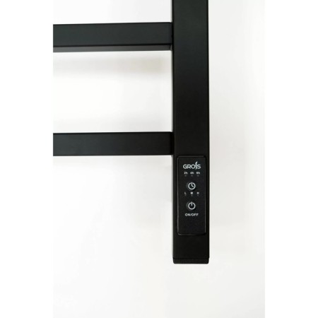 Electric towel Grois Alex, 400x600 mm, 6 crossbars, lower, black-4