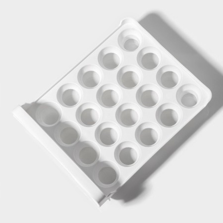 Container for storage of ovice shares, 40 cells, 27 × 22 × 16 cm, white color-9