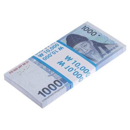 A pack of bills of 1000 South Korean won-3
