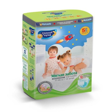 Distributes "Sun and Moon Soft Care" XL (11-25 kg), 12 pcs-3