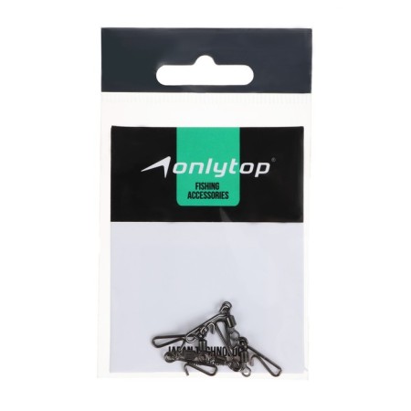 The swivel with a fastener, fast -fast, size 6, 5 pcs.