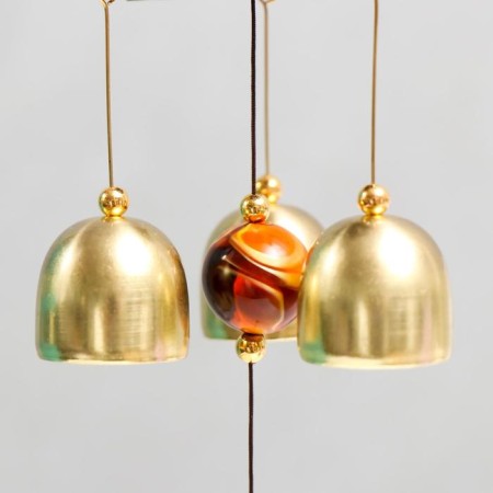 Wind Music Metal "Buddha on Monet" 3 bells 45 cm-3